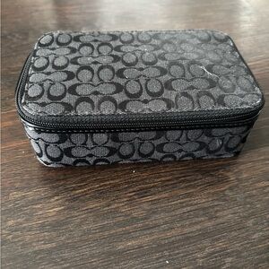 Coach Black and Gray jewellery case
